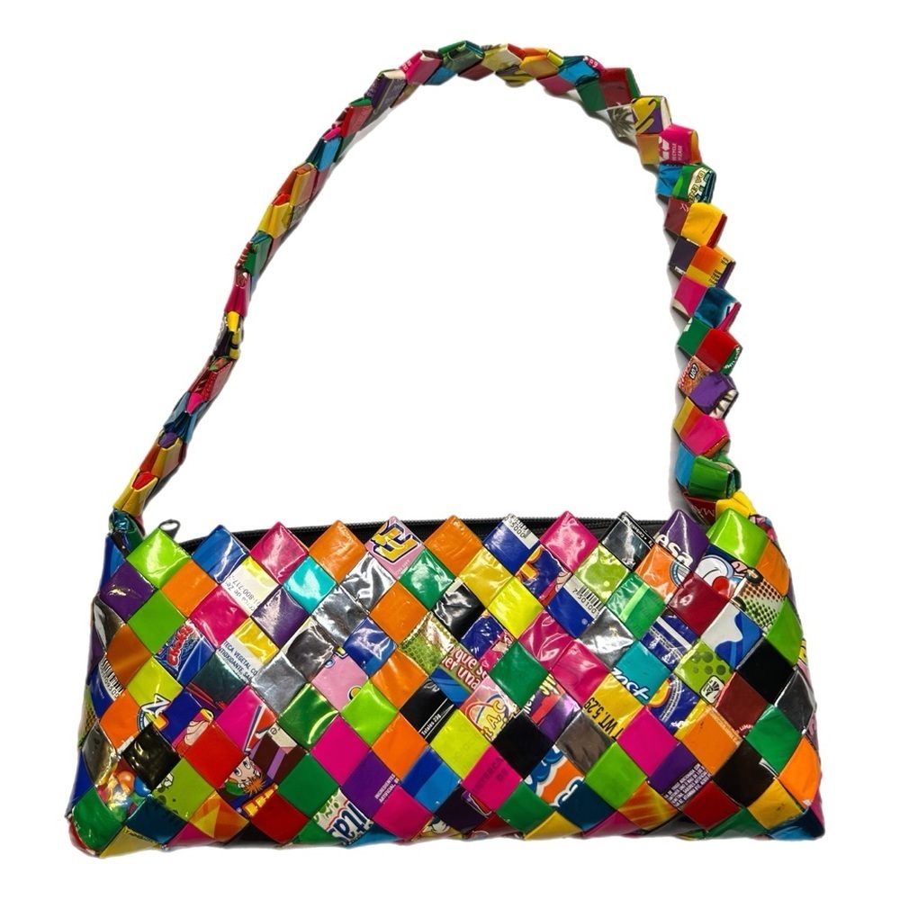 Handmade Colorful Candy Wrapper Women's Bag - Picture 1 of 12
